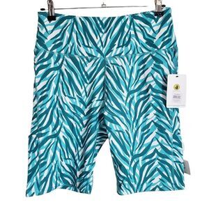 Body Glove High Waisted Athletic Fitness Bike Shorts Media Pocket Size XL
